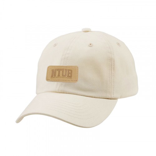【團購商品，10個起做】NTUB皮革標老帽_象牙白